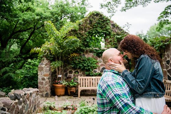 Juliet + Clint's Wisconsin engagement session took place at the Botanical Gardens of Green Bay on a gorgous July evening.