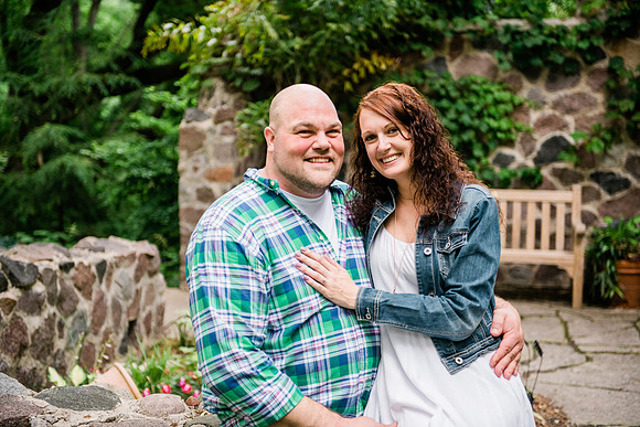 Juliet + Clint's Wisconsin engagement session took place at the Botanical Gardens of Green Bay on a gorgous July evening.