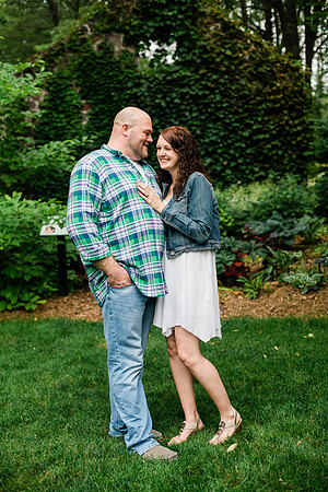 Juliet + Clint's Wisconsin engagement session took place at the Botanical Gardens of Green Bay on a gorgous July evening.