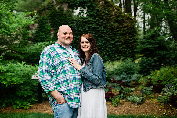 Juliet + Clint's Wisconsin engagement session took place at the Botanical Gardens of Green Bay on a gorgous July evening.
