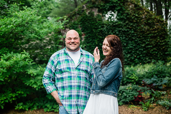 Juliet + Clint's Wisconsin engagement session took place at the Botanical Gardens of Green Bay on a gorgous July evening.