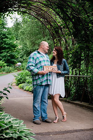 Juliet + Clint's Wisconsin engagement session took place at the Botanical Gardens of Green Bay on a gorgous July evening.