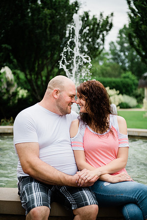 Juliet + Clint's Wisconsin engagement session took place at the Botanical Gardens of Green Bay on a gorgous July evening.