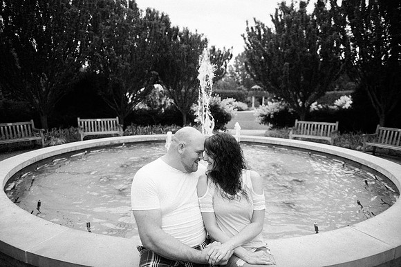 Juliet + Clint's Wisconsin engagement session took place at the Botanical Gardens of Green Bay on a gorgous July evening.
