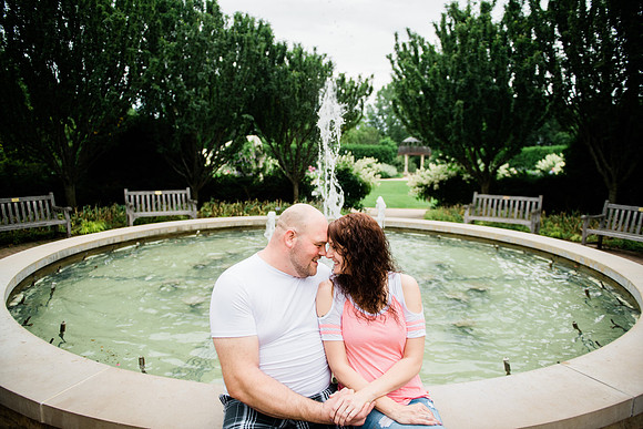 Juliet + Clint's Wisconsin engagement session took place at the Botanical Gardens of Green Bay on a gorgous July evening.