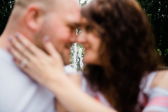 Juliet + Clint's Wisconsin engagement session took place at the Botanical Gardens of Green Bay on a gorgous July evening.