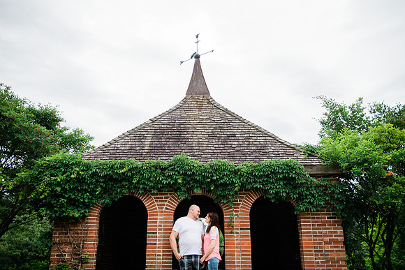 Juliet + Clint's Wisconsin engagement session took place at the Botanical Gardens of Green Bay on a gorgous July evening.
