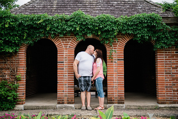Juliet + Clint's Wisconsin engagement session took place at the Botanical Gardens of Green Bay on a gorgous July evening.