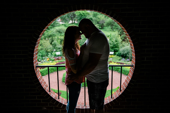 Juliet + Clint's Wisconsin engagement session took place at the Botanical Gardens of Green Bay on a gorgous July evening.
