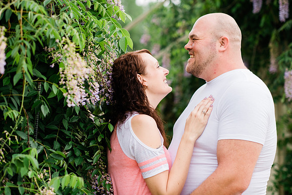 Juliet + Clint's Wisconsin engagement session took place at the Botanical Gardens of Green Bay on a gorgous July evening.