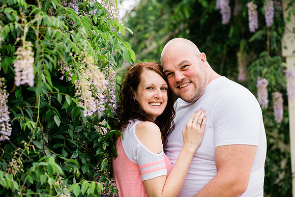 Juliet + Clint's Wisconsin engagement session took place at the Botanical Gardens of Green Bay on a gorgous July evening.