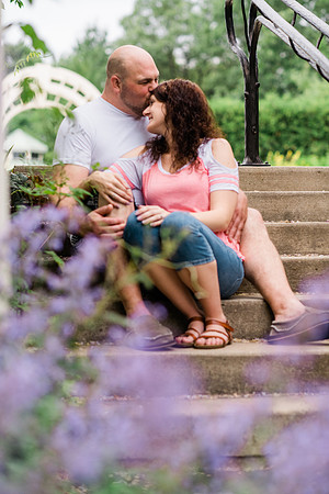 Juliet + Clint's Wisconsin engagement session took place at the Botanical Gardens of Green Bay on a gorgous July evening.
