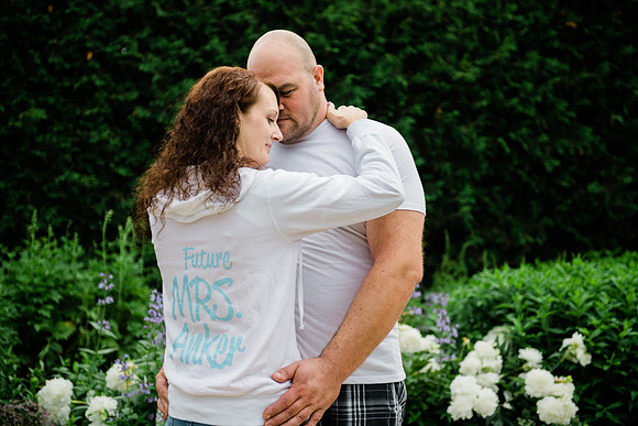 Juliet + Clint's Wisconsin engagement session took place at the Botanical Gardens of Green Bay on a gorgous July evening.